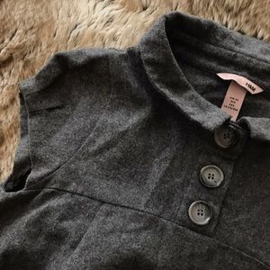 H&M Wool Blend Babydoll Swing Dress with POCKETS!